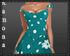 Teal Daisy Gown
