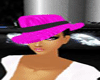 [DA]pink&blk pimpet hat