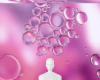 Pink bubbles bg
