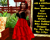 9 Mo Red Black Dress