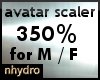 avatar scaler 350% M/F