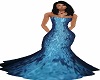 Blue Fishtail Dress