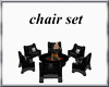 (TSH)CHAIR SET WITH FIRE