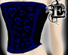 DCUK Blue Heart Corset