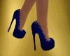 Tacones azul con
