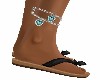 HEART  ANKLET _ TEAL