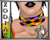 Rainbow Harlequin Collar