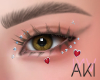 Aki Heart Eye Jewels Red