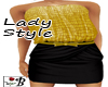 ~B~ Lady Style Gold Dres