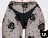 CK* Black Lace Rose Pant