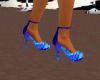 blue heel shoes.