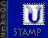 Blue "U" Stamp