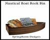 Nautical Boat Book Bin