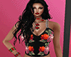 Roses black boots