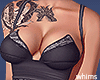 Corset Tats Dress Black