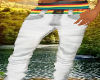 {SL} Jeans White Rasta