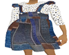 girls overall dress leat