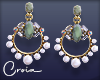 C | Green Pearl Earring
