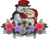 Animated Snowman In Love