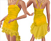 Yellow Party Dress Flat