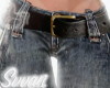 low jeans w belt