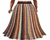 boho skirt long striped