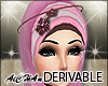 C|Derivable hijab w/band