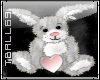 gray bunny sticker