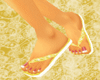 {JJ} Yellow Flip Flops