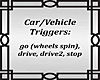 Car/Vehicle Trigger Sign