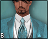 Teal Silver Full Suit