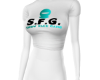 F White Blue Logo Tee