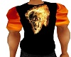 flaming skull shirt