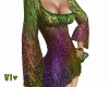 Multicolor glitter dress