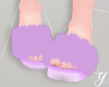 Y| Fuzzy Slippers Purple