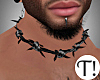 T! Blk BarbedWire Collar