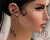 LC| Luah Earrings Black