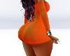 RLL orange mini dress