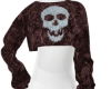 Knitted skull sweater
