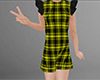 Yellow N Gown Plaid Girl