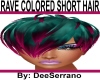 RAVE COLORED SHORT HAIR