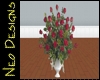 red roses in a vase