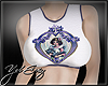 top vintage heart*YEL*