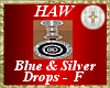 Blue & Silver Drops - F