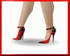 black & red pumps
