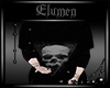 [E] Skull long T-shirt