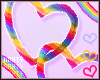 Rainbow Heart Earrings F