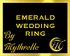 EMERALD WEDDING RING