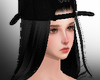 >< Hair For Hat Black