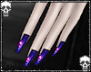Purple magic nails